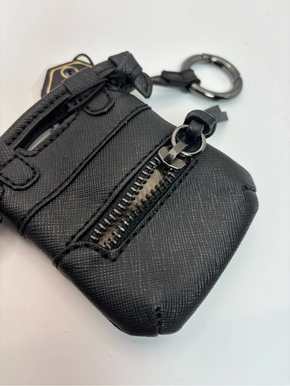 Foley + Corinna NWT Black Leather Mini Keychain Pouch